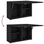 Mueble de pared de baño madera ingeniería negro 60x25x40 cm de , Tocadores de baño - Ref: Foro24-860068, Precio: 54,46 €, Des...