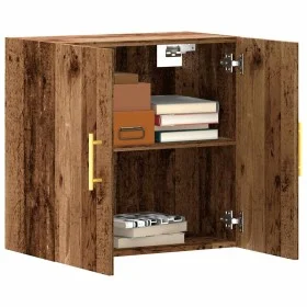 Armario pared madera ingeniería envejecida 60x31x60 cm by , Lockers and storage cabinets - Ref: Foro24-857300, Price: 55,24 €...
