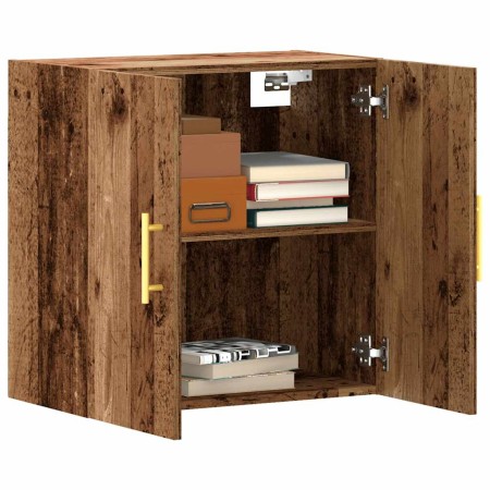 Armario pared madera ingeniería envejecida 60x31x60 cm de , Taquillas y armarios de almacenamiento - Ref: Foro24-857300, Prec...