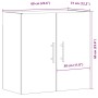 Armario pared madera ingeniería envejecida 60x31x60 cm de , Taquillas y armarios de almacenamiento - Ref: Foro24-857300, Prec...