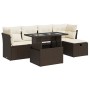 Set sofás de jardín 6 piezas y cojines ratán sintético marrón de , Conjuntos de jardín - Ref: Foro24-3327773, Precio: 422,12 ...