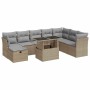 Set de sofás de jardín con cojines 9 pzas ratán sintético beige de , Conjuntos de jardín - Ref: Foro24-3327799, Precio: 622,0...