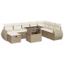 Set de sofás de jardín con cojines 9 pzas ratán sintético beige de , Conjuntos de jardín - Ref: Foro24-3327918, Precio: 714,7...