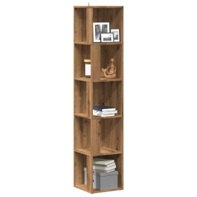 Mueble de esquina madera ingeniería roble artisan 33x33x165 cm de , Taquillas y armarios de almacenamiento - Ref: Foro24-8567...