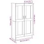 Aparador madera ingeniería madera envejecida 82,5x30,5x150 cm de , Aparadores - Ref: Foro24-3318718, Precio: 117,99 €, Descue...