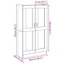 Aparador madera ingeniería madera envejecida 82,5x30,5x150 cm de , Aparadores - Ref: Foro24-3318718, Precio: 120,20 €, Descue...