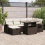 Juego de sofás de jardín 7 piezas con cojines ratán PE marrón de , Conjuntos de jardín - Ref: Foro24-3327863, Precio: 513,06 ...