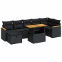 Set de muebles de jardín 5 pzas y cojines ratán sintético negro de , Conjuntos de jardín - Ref: Foro24-3328119, Precio: 556,9...
