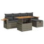 Set de muebles de jardín 6 pzas y cojines ratán sintético gris de , Conjuntos de jardín - Ref: Foro24-3328131, Precio: 412,25...