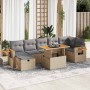 Juego de sofás jardín con cojines 5 pzas ratán sintético beige de , Conjuntos de jardín - Ref: Foro24-3328144, Precio: 548,77...