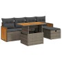 Set de muebles de jardín 6 pzas y cojines ratán sintético gris de , Conjuntos de jardín - Ref: Foro24-3328152, Precio: 402,10...