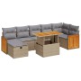 Juego de sofás jardín con cojines 5 pzas ratán sintético beige de , Conjuntos de jardín - Ref: Foro24-3328165, Precio: 532,74...