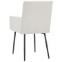 Sillas de comedor con reposabrazos 2 uds tela color crema de , Sillas de comedor - Ref: Foro24-282061, Precio: 153,66 €, Desc...