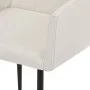Sillas de comedor con reposabrazos 2 uds tela color crema de , Sillas de comedor - Ref: Foro24-282061, Precio: 153,66 €, Desc...