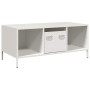 Mesa de centro acero laminado en frío blanco 101,5x50x43,5 cm de , Mesas de centro - Ref: Foro24-851279, Precio: 124,98 €, De...