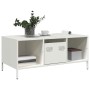 Mesa de centro acero laminado en frío blanco 101,5x50x43,5 cm de , Mesas de centro - Ref: Foro24-851279, Precio: 124,98 €, De...