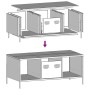Mesa de centro acero laminado en frío blanco 101,5x50x43,5 cm de , Mesas de centro - Ref: Foro24-851279, Precio: 124,98 €, De...