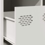 Mesa de centro acero laminado en frío blanco 101,5x50x43,5 cm de , Mesas de centro - Ref: Foro24-851279, Precio: 124,98 €, De...