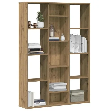 Divisor espacio/estantería aglomerado roble artesanal de , Divisores de ambientes - Ref: Foro24-855843, Precio: 95,11 €, Desc...