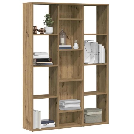 Divisor espacio/estantería aglomerado roble artesanal de , Divisores de ambientes - Ref: Foro24-855843, Precio: 96,41 €, Desc...