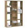 Divisor espacio/estantería aglomerado roble artesanal de , Divisores de ambientes - Ref: Foro24-855843, Precio: 95,11 €, Desc...
