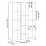 Divisor espacio/estantería aglomerado roble artesanal de , Divisores de ambientes - Ref: Foro24-855843, Precio: 95,11 €, Desc...