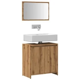 Juego de muebles baño 2 piezas madera ingeniería roble artisan von , Badezimmermöbel - Ref: Foro24-856068, Preis: 66,71 €, Ra...