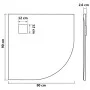 Plato de ducha SMC marrón 90x90 cm de vidaXL, Platos de ducha - Ref: Foro24-148929, Precio: 103,75 €, Descuento: %