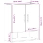 Armario de pared madera de ingeniería madera vieja 60x31x70 cm de , Taquillas y armarios de almacenamiento - Ref: Foro24-8572...