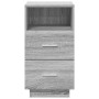 Mesillas de noche 2 uds con 2 cajones gris sonoma 36x36x68 cm de , Mesitas de noche - Ref: Foro24-858589, Precio: 120,89 €, D...