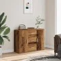 Aparador de madera de ingeniería envejecida 90x29,5x65 cm de , Aparadores - Ref: Foro24-855978, Precio: 93,32 €, Descuento: %