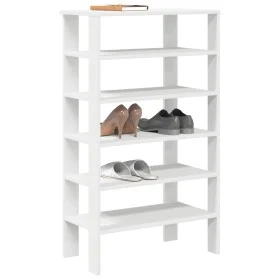 Mueble zapatero madera contrachapada blanco 61x32x105 cm de , Zapateros y organizadores de calzado - Ref: Foro24-859860, Prec...