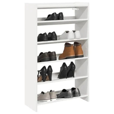 Mueble zapatero madera contrachapada blanco 60x25x100 cm de , Zapateros y organizadores de calzado - Ref: Foro24-859869, Prec...