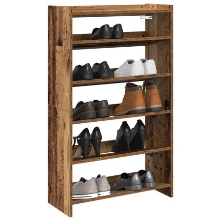Mueble zapatero madera contrachapada madera vieja 60x25x100 cm de , Zapateros y organizadores de calzado - Ref: Foro24-859876...