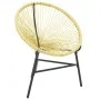 Silla redonda Acapulco ratán sintético beige de vidaXL, Sillas de jardín - Ref: Foro24-313139, Precio: 78,82 €, Descuento: %