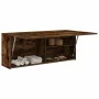 Mueble pared baño madera ingeniería roble ahumado 100x25x40 cm de , Tocadores de baño - Ref: Foro24-860107, Precio: 72,50 €, ...