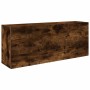 Mueble pared baño madera ingeniería roble ahumado 100x25x40 cm de , Tocadores de baño - Ref: Foro24-860107, Precio: 73,41 €, ...