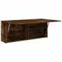 Mueble pared baño madera ingeniería roble ahumado 100x25x40 cm de , Tocadores de baño - Ref: Foro24-860107, Precio: 72,50 €, ...
