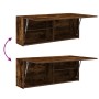 Mueble pared baño madera ingeniería roble ahumado 100x25x40 cm de , Tocadores de baño - Ref: Foro24-860107, Precio: 73,41 €, ...