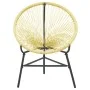 Silla redonda Acapulco ratán sintético beige de vidaXL, Sillas de jardín - Ref: Foro24-313139, Precio: 78,82 €, Descuento: %