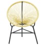 Silla redonda Acapulco ratán sintético beige de vidaXL, Sillas de jardín - Ref: Foro24-313139, Precio: 78,43 €, Descuento: %