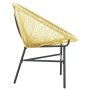 Silla redonda Acapulco ratán sintético beige de vidaXL, Sillas de jardín - Ref: Foro24-313139, Precio: 78,43 €, Descuento: %
