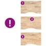 Tablero escritorio rectangular madera maciza roble sin tratar de , Tableros para mesas - Ref: Foro24-4009007, Precio: 54,03 €...