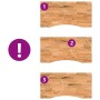 Tablero escritorio rectangular madera maciza roble marrón claro de , Tableros para mesas - Ref: Foro24-4009018, Precio: 75,12...