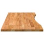 Tablero escritorio rectangular madera maciza roble marrón claro de , Tableros para mesas - Ref: Foro24-4009024, Precio: 115,8...