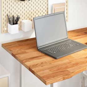 Tablero escritorio rectangular madera maciza roble marrón claro de , Tableros para mesas - Ref: Foro24-4009026, Precio: 129,0...