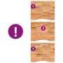 Tablero escritorio rectangular madera maciza roble marrón claro de , Tableros para mesas - Ref: Foro24-4009026, Precio: 129,0...