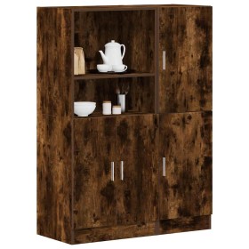 Set de muebles de cocina 2 pzas madera ingeniería roble ahumado de , Estantes y estanterías - Ref: Foro24-3324146, Precio: 18...