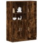 Set de muebles de cocina 2 pzas madera ingeniería roble ahumado de , Estantes y estanterías - Ref: Foro24-3324146, Precio: 18...