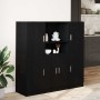 Mueble de cocina 3 piezas madera contrachapada negro de , Estantes y estanterías - Ref: Foro24-3324152, Precio: 277,36 €, Des...